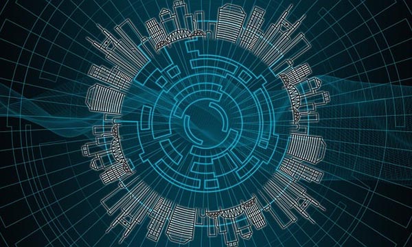 智慧園區(qū)中的城市高樓