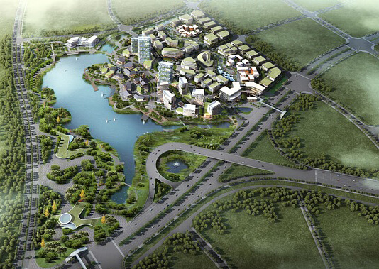 科技智慧產業(yè)園的外觀